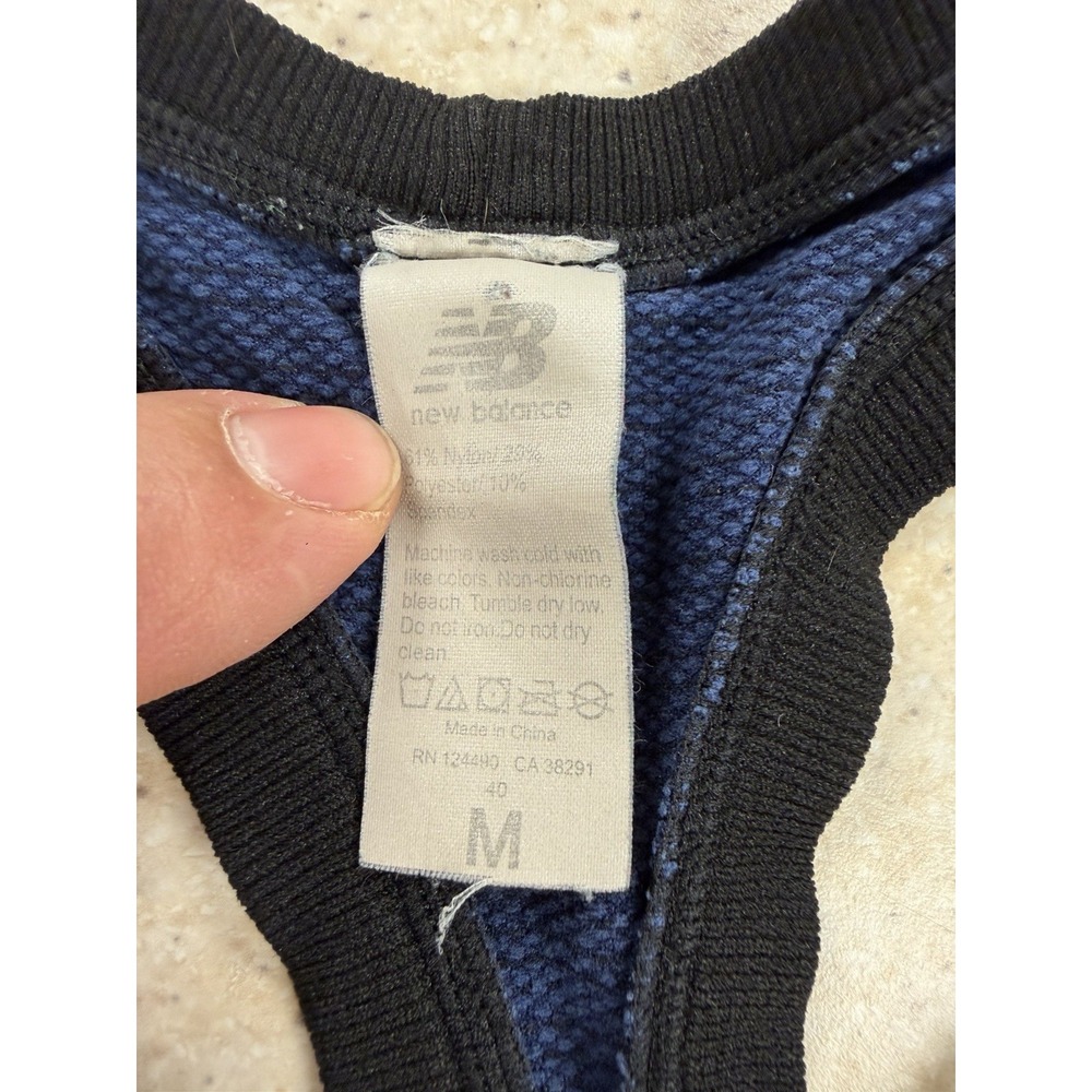 New Balance Navy Performance Racerback Tank maybe medium - Picture 2 of 13